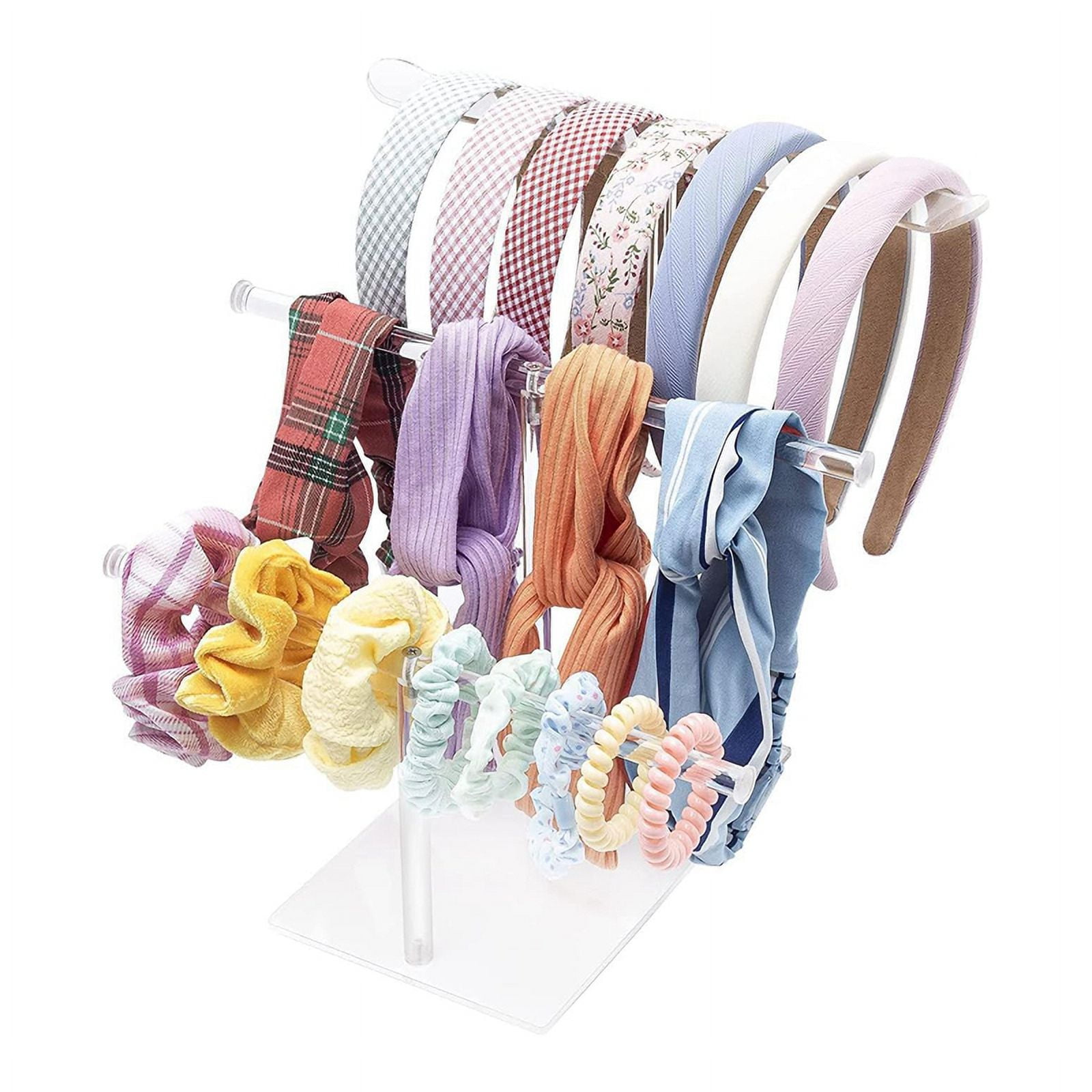 Headband Holder,Hair Accessories Organiser Clear Stand for Girls