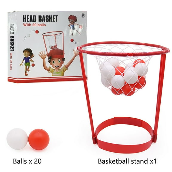 Headband Hoops Basketball Game Set For Parent-Child Interaction, Plastic Board With Tossing Balls For Indoor Physical Activity, Exercise Coordination Toy For Family Fun And Kids Developmen