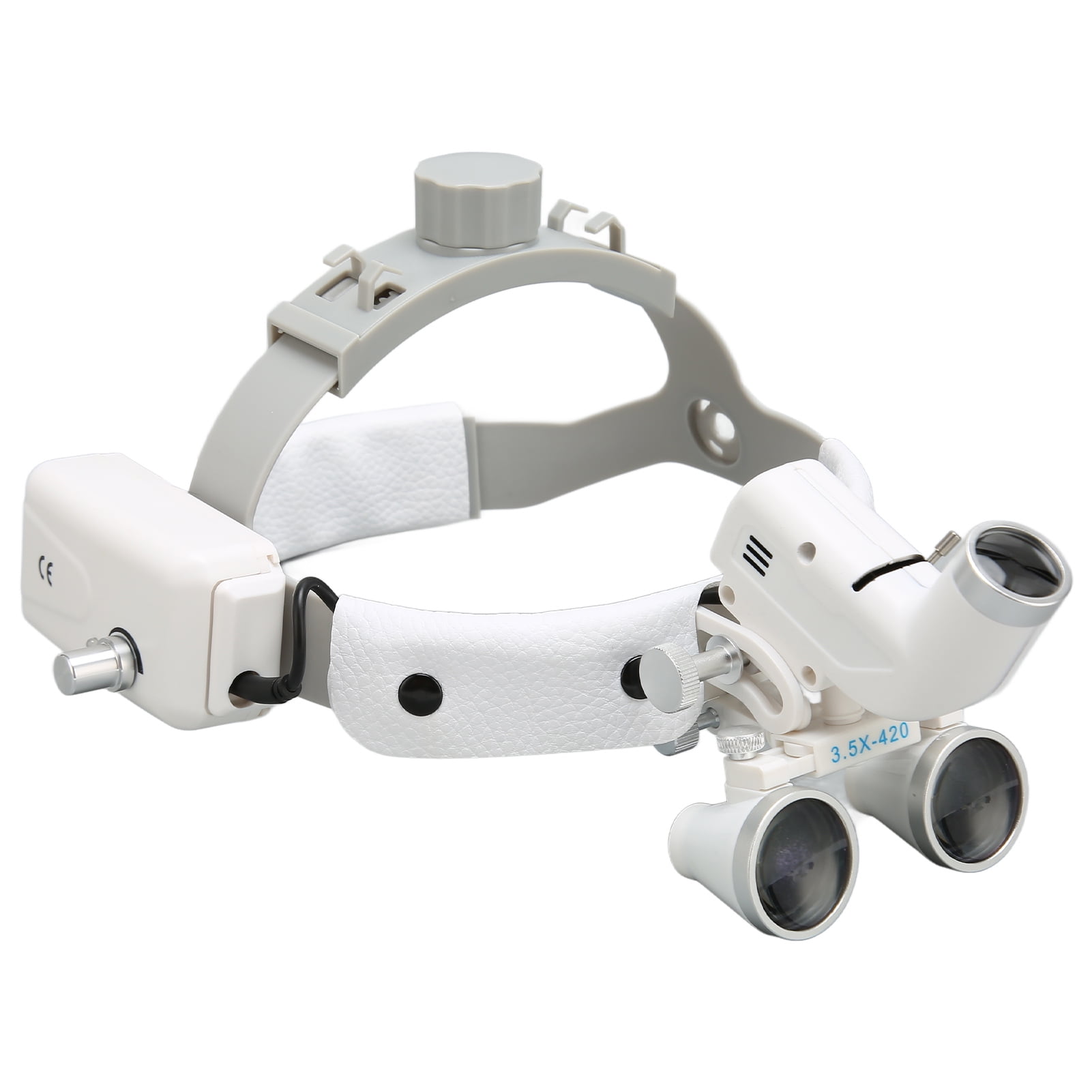 Headband Magnifier, 3.5X 320 To 420mm LED Light LED Illuminated Head