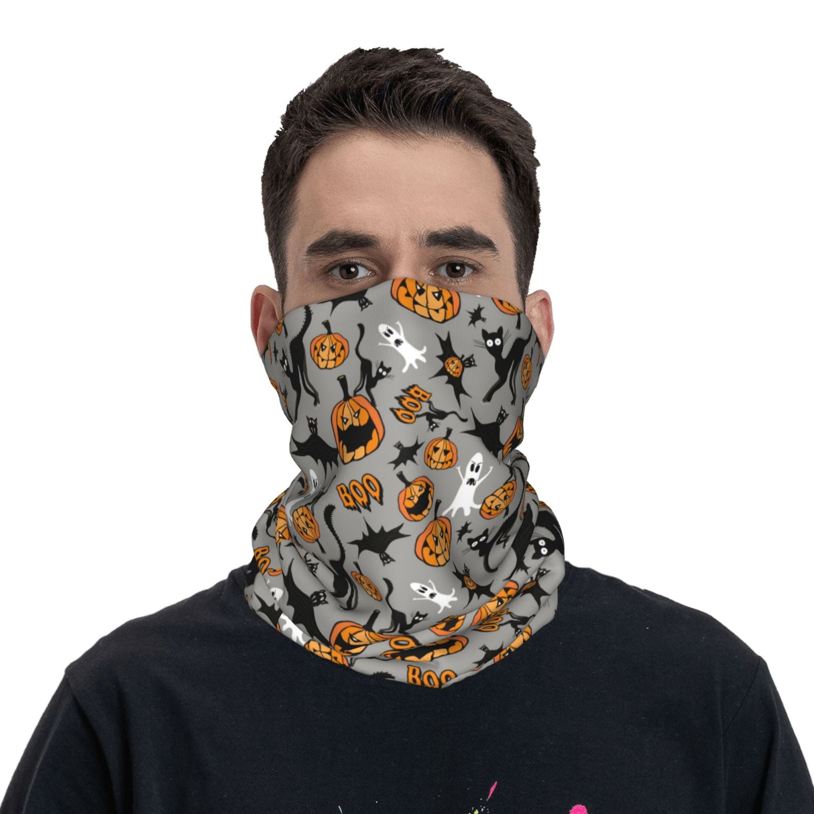 Headband for Women Men, pumpkins elements halloween Multifunctional