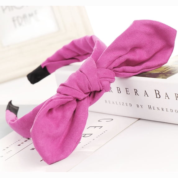 Headband, Women's Hoop Headband, Suede Bow Knot Headband, Fashion Hair Band for Girls Women, Daily, School, Stylish Hair Control, Gifts Baberdicy, Ideal for Women