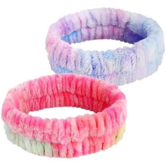 Headband for Washing , 2 count  and Makeup Headband, Microfiber  wash Headbands for Facial Clean, Skincare Shower