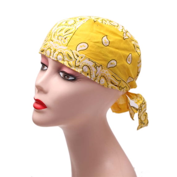 Headband for Women Simple Headscarf Tied Soft Cancer Chemo Patients Head Wrap Head Scarf For Women Turban Caps for Women Yellow One Size