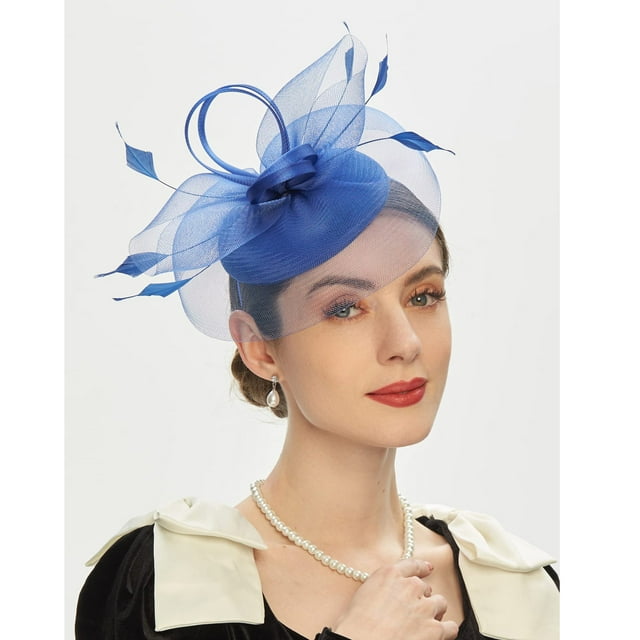 Headbands for Women Tea Party Fascinator Kentuckys Derbys Hat Fascinator Pillbox Hat Headband