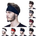 thumbnail image 1 of Headbands Sports Headbands for Men Sweat Band Headbands for Running,Cycling,Football,Yoga,Hairband for Women And Men Hairband for Hot Weather Running Golf Athletic Dark Gray by Baberdicy, 1 of 4