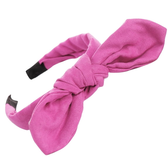 Headbands for Women BWASD Casual Fashion Bow Knot Wide Headband Pure Color Hair Clip Hoop No Slip Hoop for Everyday Wear Outdoor Outfit All Season Hot Pink