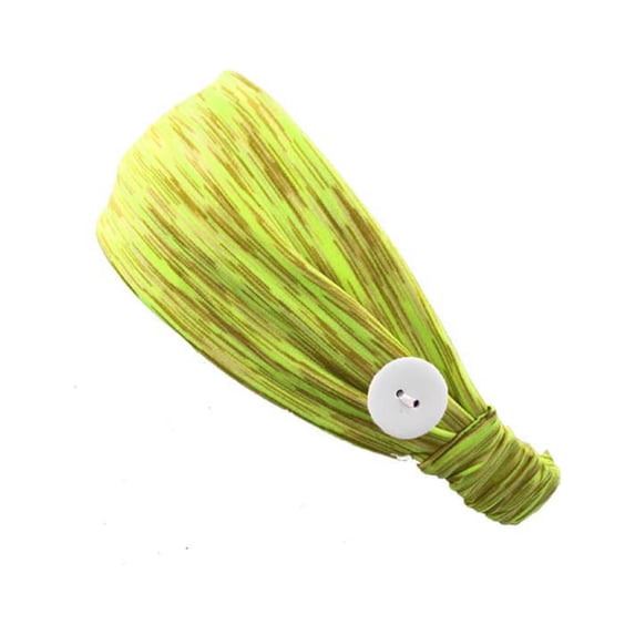 Headbands for Women CQXIDFH Button Design Elastic Headband, Stylish Turban Head Wrap, Comfortable Sports Hair Accessory for Daily Fitness, Bucket Hats (Green, One Size)
