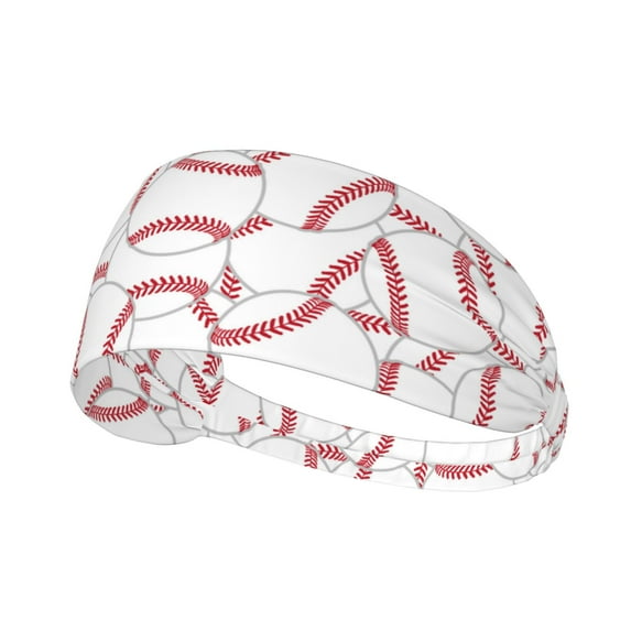 Headbands For Women/Men, Baseball A Elastic Soft Sweat Band Sports Hair Bands For Women & Men'S Hair, Moisture Wicking Workout Head Bands For Running, Gym,Yoga