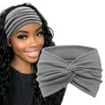 thumbnail image 1 of Headbands for Women, Non Slip Wide Headbands, Flexible Soft Sports Hair Bands, Soft Cotton Cloth Headbands, Women's Wide-brimmed Sweat-absorbing Face Scarf Hair Accessories High-grade Hair Bands, 1 of 5