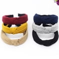 thumbnail image 1 of Headbands for Women Stylish Top Knotted Headbands for Women Head Bands Wide Hairband Hairband Bow Knot Tie Headwrap Hoop Hair Accessories turban headbands for women Black One Size, 1 of 3