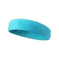 thumbnail image 1 of Headbands for Women Wide Fashion Sports Hair Bands Stretchy Soft n Head Bands, Non-Slip Running Elastic Sweatbands for Women&Men Fashion, Washing Face, Workouts, Daily Use Blue One Size, 1 of 1