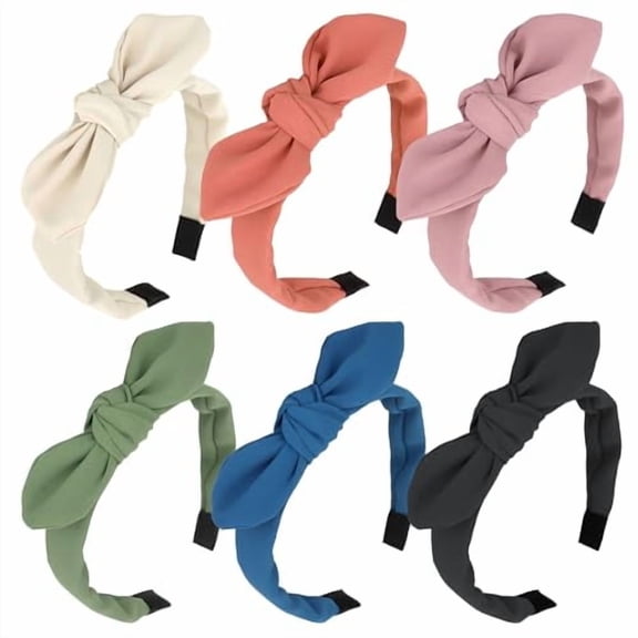Headbands for Girls Women Hair Accessories Thin Headband with Bow Knotted Head Band Bunny Ears Hairband