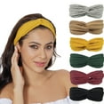 thumbnail image 1 of Headbands for Women, Casual Boho Stretchy Hair Bands for Girls Yoga Workout Non Slip Sweat Vintage Hair Accessories,6 Packs, 1 of 8