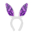 thumbnail image 1 of Headbands for Women Easter Sequin Rabbit Ear Hairband Bandanas for Women Purple One Size, 1 of 2