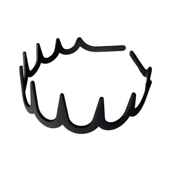 Headbands for Women Non Slip – Fashion Accessories for Slicked Back Styles - Comfortable Comb Headband with Teeth,Black 6,One Size,Dailypoc