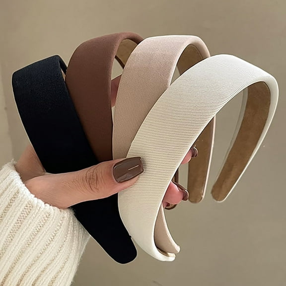Headbands for Women, Non Slip Wide Headband, Fashion Hair Accessories, 4 Pcs