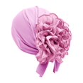 thumbnail image 1 of Headbands for Women Ruffled Stretchy Pre Tied Turban Soft Sleep Daily Head Wrap Bandanas for Women Pink, 1 of 4