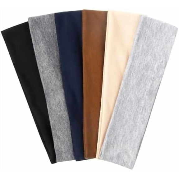 Headbands for Women Short Hair Non Slip Elastic  Hairbands Soft Fabric Hair Bands Workout Yoga Running  Thin Hairwrap for Girls