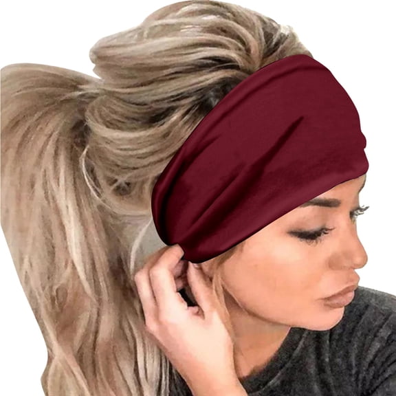 Headbands for Women Soft Men Casual Workout Sports Running Yoga Elastic Sweatbands Cool Women's Hair Accessories