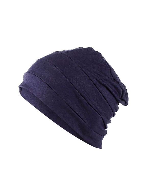 Headbands for Women Soft Solid Cotton Pullover Head Hat Sleeping Hat Chemotherapy Hat Bottom Hat Muslim Hat Sweatbands Cool Women's Hair Accessories