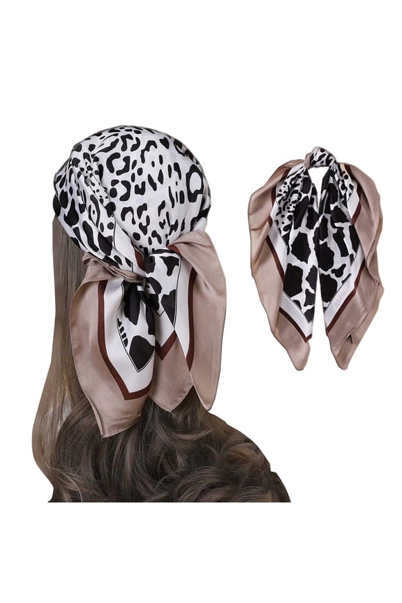 Headbands for Women Soft Spring/Summer Vintage Leopard Chain Pattern Printed Sweatbands Cool Women's Hair Accessories