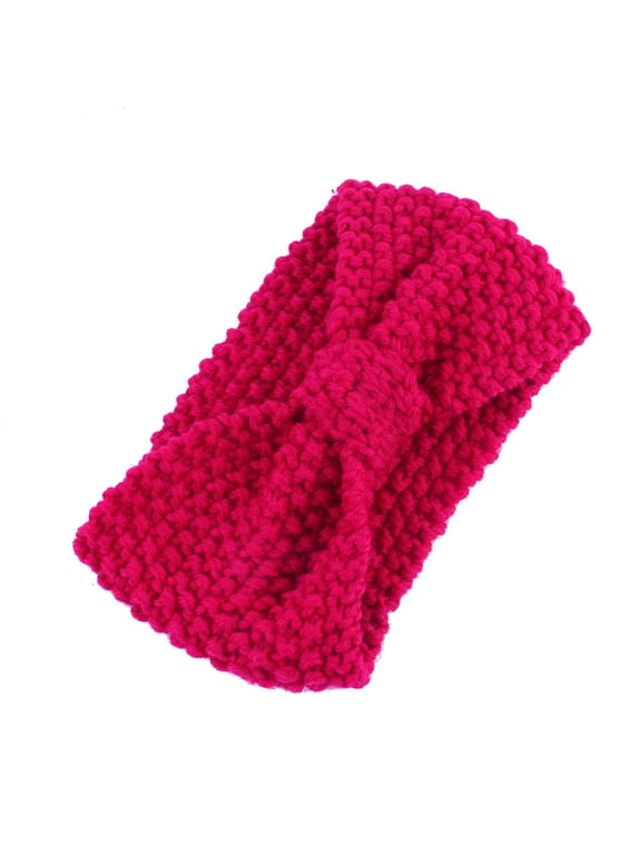 Headbands for Women Solid Hand Crochet Bulky Warm Daily Elastic Hair Wrap Womens Headbands