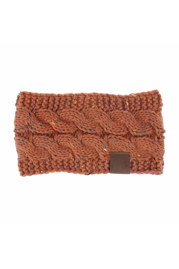 Headbands for Women Variegated Yarn Knit Winter Warm Headband Ear Warmer for Ski