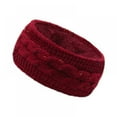 thumbnail image 1 of Headbands for Women Winter Warm Cable Knit Ear Warmer Thick Head Wrap Fuzzy Fleece Lined, 1 of 1