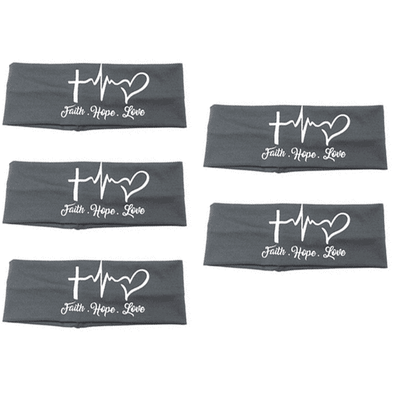 Headbands for Women with Buttons for Face Mask Ear Saver Headband for Nurses Elastic No Slip Hair Bands Workout grey