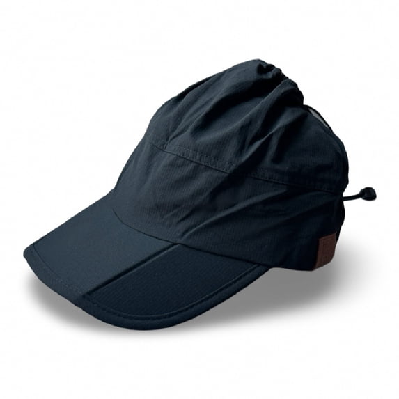 Headbands of Hope Women's Adjustable High-Ponytail Lightweight Running Hat | Black