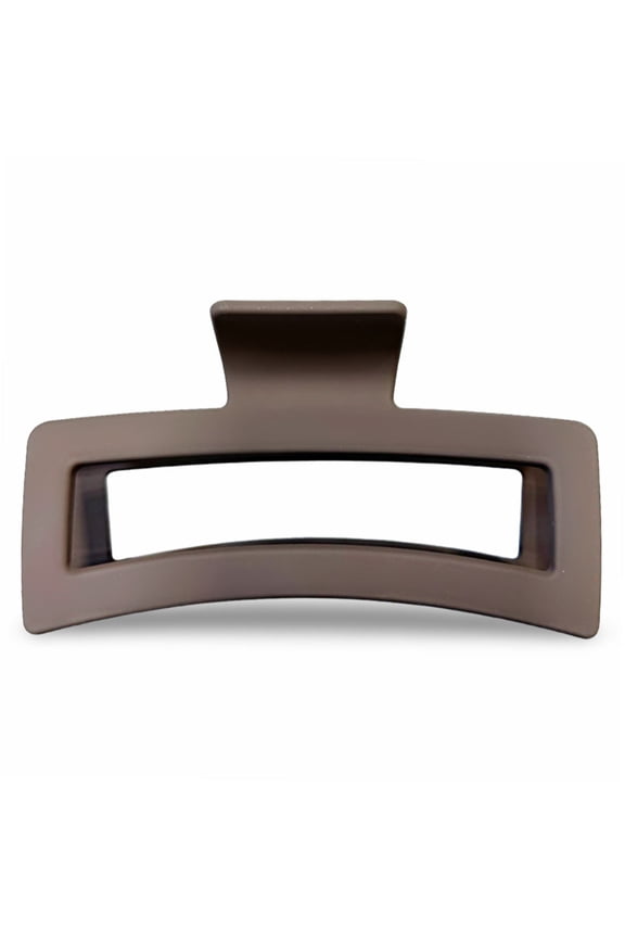 Women's Extra Large Rectangular Claw Clip | Brown