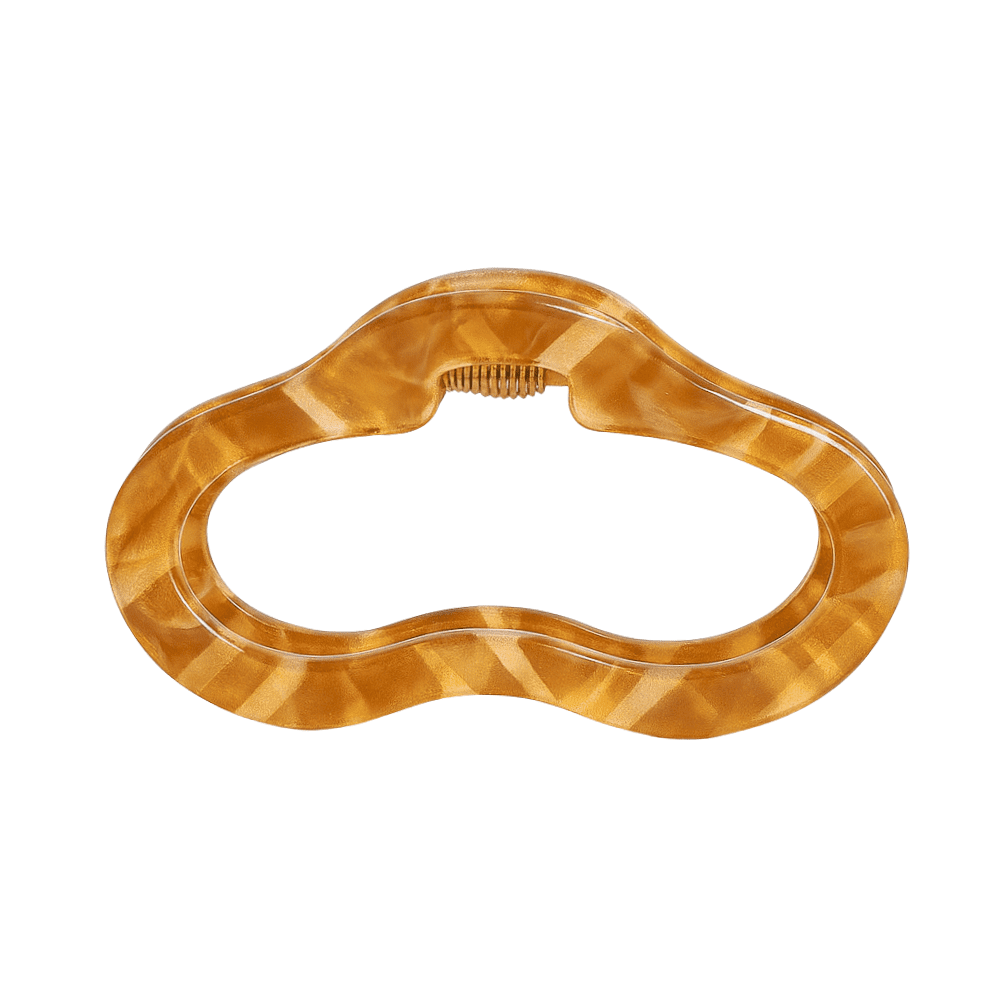 Headbands of Hope Women's Large Luxe Oval Claw Clip – Caramel Marble