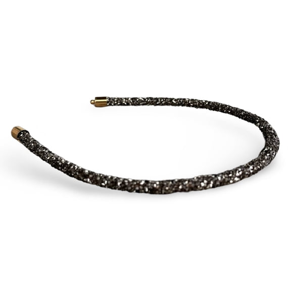 Headbands of Hope Women's Statement Glitter Thin Fashion Headband | Black