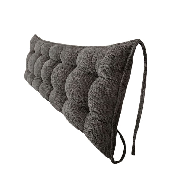 Headboard Backrest Pillow Long Wedge for Daybed Couch Support - Soft Chenille Reading Bolster Pillow for Bed, Sofa, Floor, and Travel Comfort