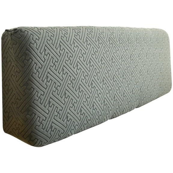 Headboard Cover, All-Inclusive Design, Easy-Install, Soft Jacquard Velvet Stretch Headboard Slipcover for Bed Headboards, Dustproof Headboard Cover in Deep Gray