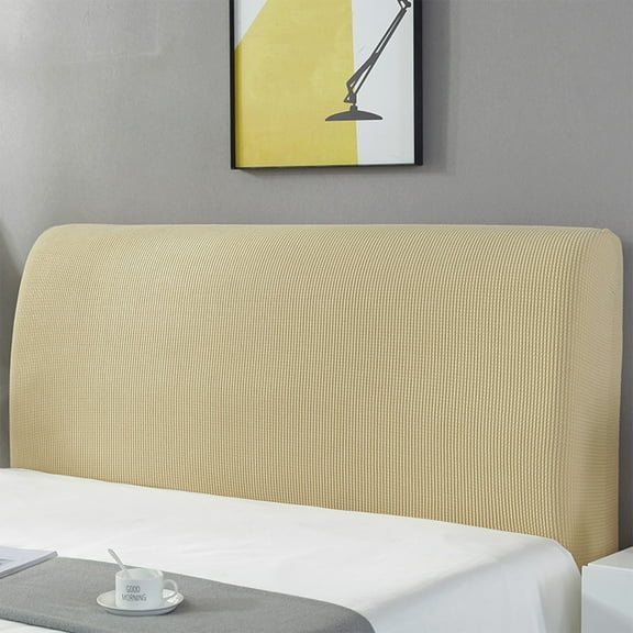 Headboard Cover Slipcover | Polyester Embroidered Protector for Upholstered Headboards 55.1-63 in | Dust Resistant, Easy Install