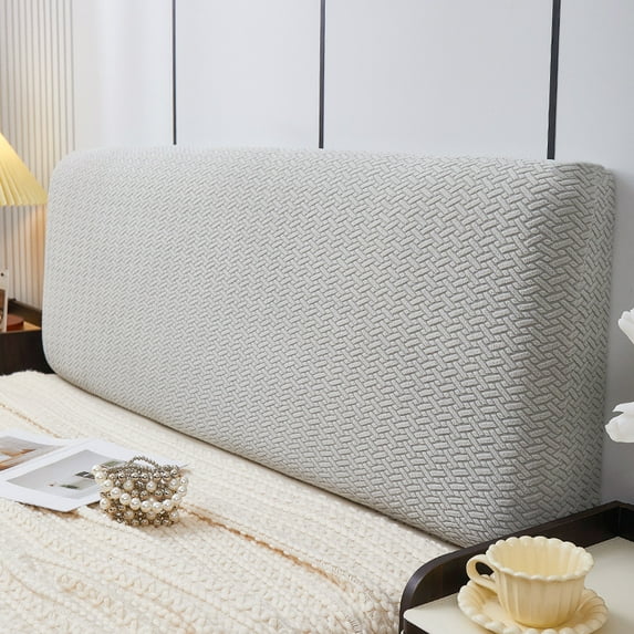 Headboard Cover Upholstery Headboard Slipcover Thick Elastic Bed Headboard Protection Cover Washable for Cal King Size Bed Bedroom Decorative