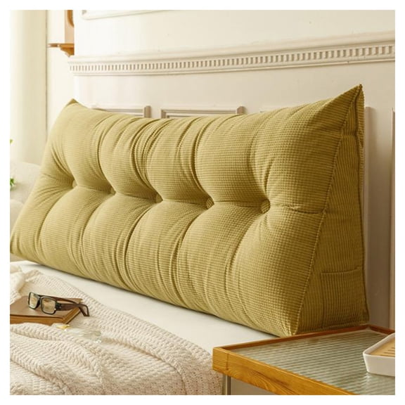 Headboard Cushion, Reading Cushion for Bed and Sofa, Washable Removable Back Support Cushion,Lumbar Cushion for Bay Window, Tatami Sofa, Bedroom