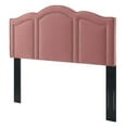 thumbnail image 1 of Headboard, Full Queen Size, Velvet, Pink, Modern Contemporary Urban Design, Bedroom Master Guest Suite, 1 of 10