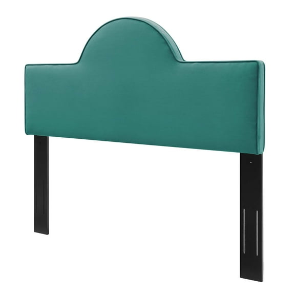 Headboard, Full Queen Size, Velvet, Teal Blue, Modern Contemporary Urban Design, Bedroom Master Guest Suite