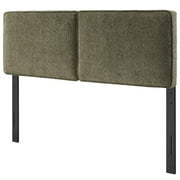 Headboard, Full Size, Green, Fabric, French Bedroom, Modern Contemporary HB36842