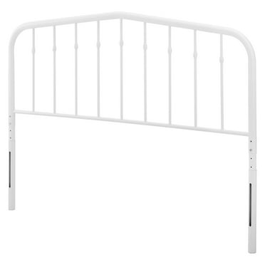 Headboard, Full Size, Metal, White, Modern Contemporary Urban Design, Bedroom Master Guest Suite