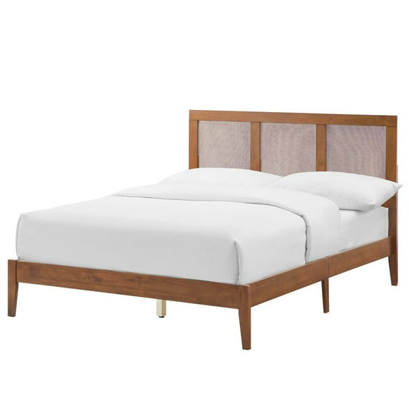Headboard, Full Size, Walnut, Wood, Bedroom, Modern Contemporary HB36857