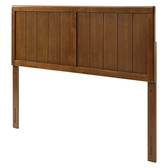 Headboard, Full Size, Wood, Brown Walnut, Modern Contemporary Urban Design, Bedroom Master Guest Suite