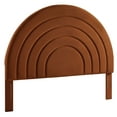 thumbnail image 1 of Headboard, King, Brown, Velvet, Hotel Bedroom, Modern Contemporary, HB38136, 1 of 7