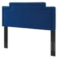 thumbnail image 1 of Headboard, King California Size, Blue Navy, Velvet, Modern Contemporary Mid-Century French Country, Mid Century Bedroom Master Guest Suite Room, 1 of 9