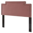 thumbnail image 1 of Headboard, King California Size, Pink, Velvet, Modern Contemporary Mid-Century French Country, Mid Century Bedroom Master Guest Suite Room, 1 of 9