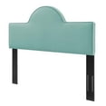 thumbnail image 1 of Headboard, King Size, Velvet, Blue, Modern Contemporary Urban Design, Bedroom Master Guest Suite, 1 of 8