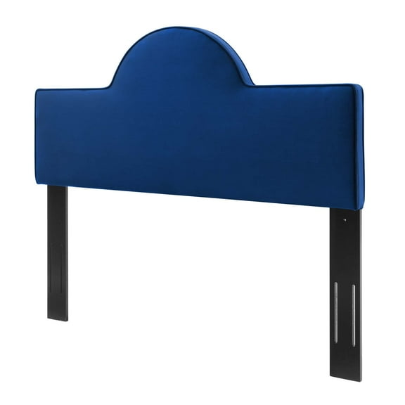 Headboard, King Size, Velvet, Blue Navy, Modern Contemporary Urban Design, Bedroom Master Guest Suite
