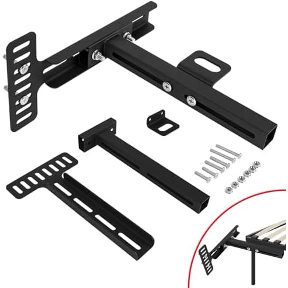 Headboard Kit for Adjustable Bed, Adjustable Headboard Brackets, Universal Headboard Brackets for Bed Frame Headboard, Headboard Wall Mounting Bracket with Footboard Extension Kit